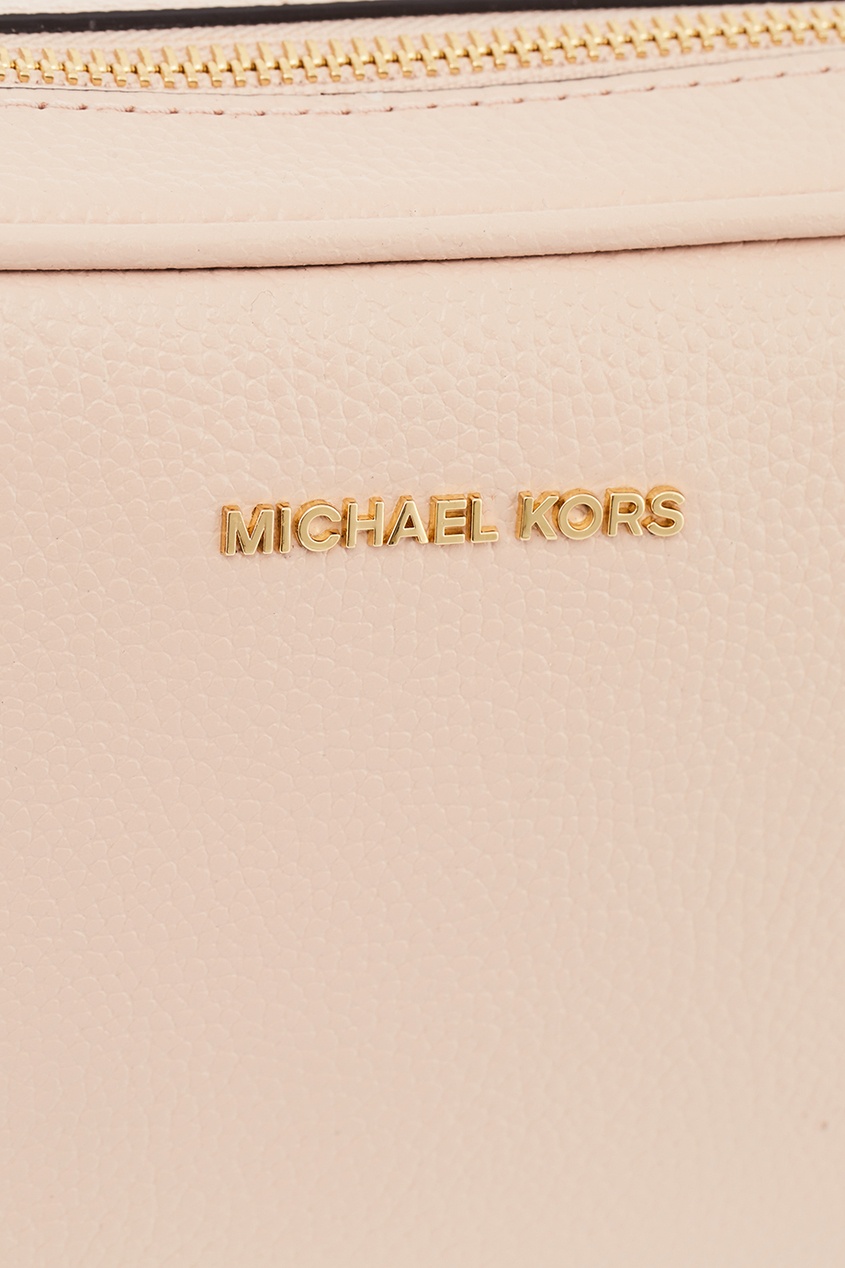 фото Розовая кожаная сумка Ginny Michael kors