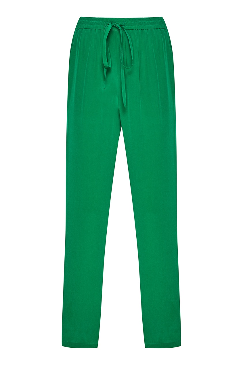 фото Зеленые брюки в спортивном стиле Red valentino