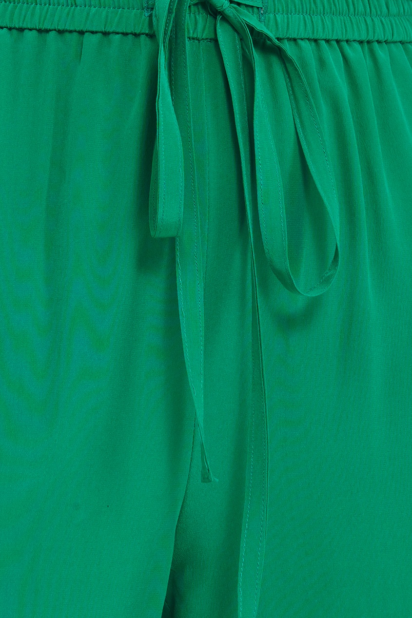 фото Зеленые брюки в спортивном стиле red valentino