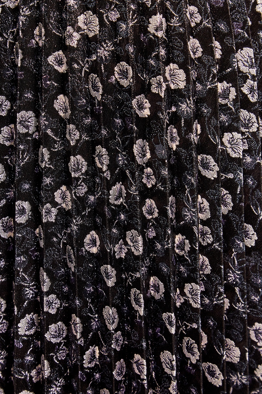 фото Жаккардовое платье с плиссировкой prada