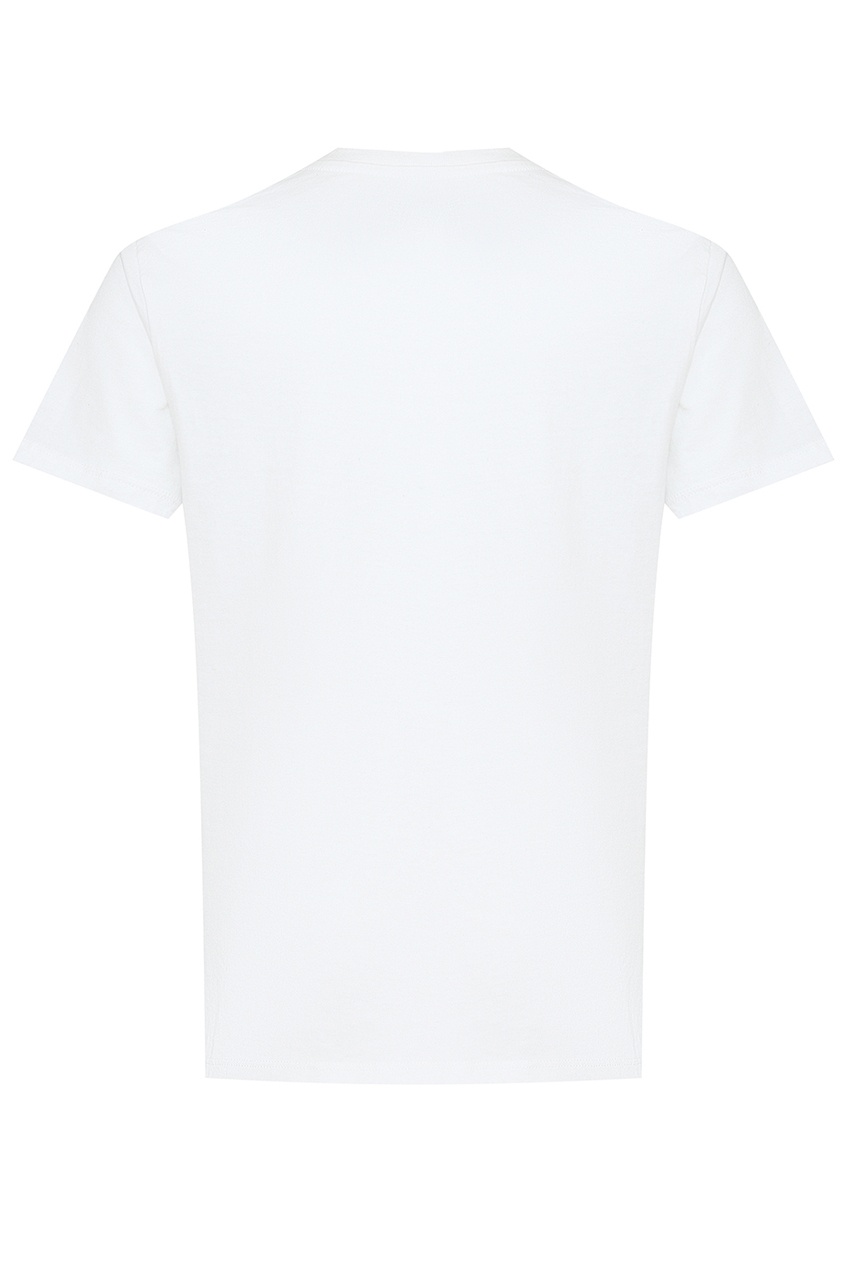 фото Белая футболка с контрастным принтом john galliano children