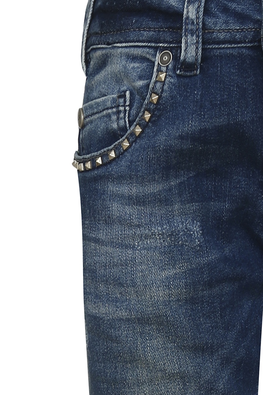 фото Синие джинсы с заклепками john galliano children