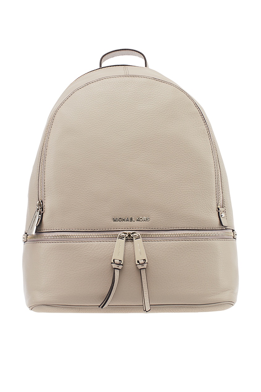 

Серый кожаный рюкзак Rhea Zip, Серебряный, Серый кожаный рюкзак Rhea Zip