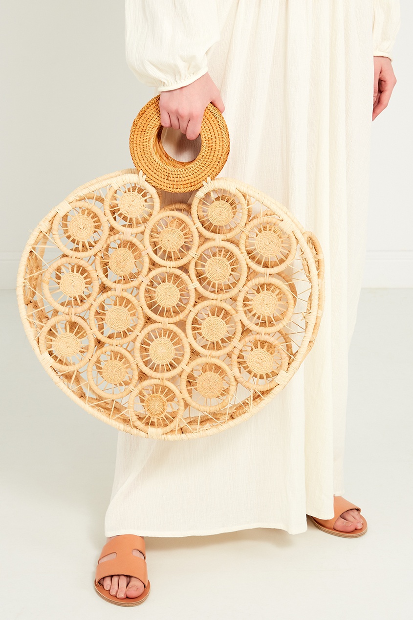 фото Плетеная сумка из рафии stella cult gaia