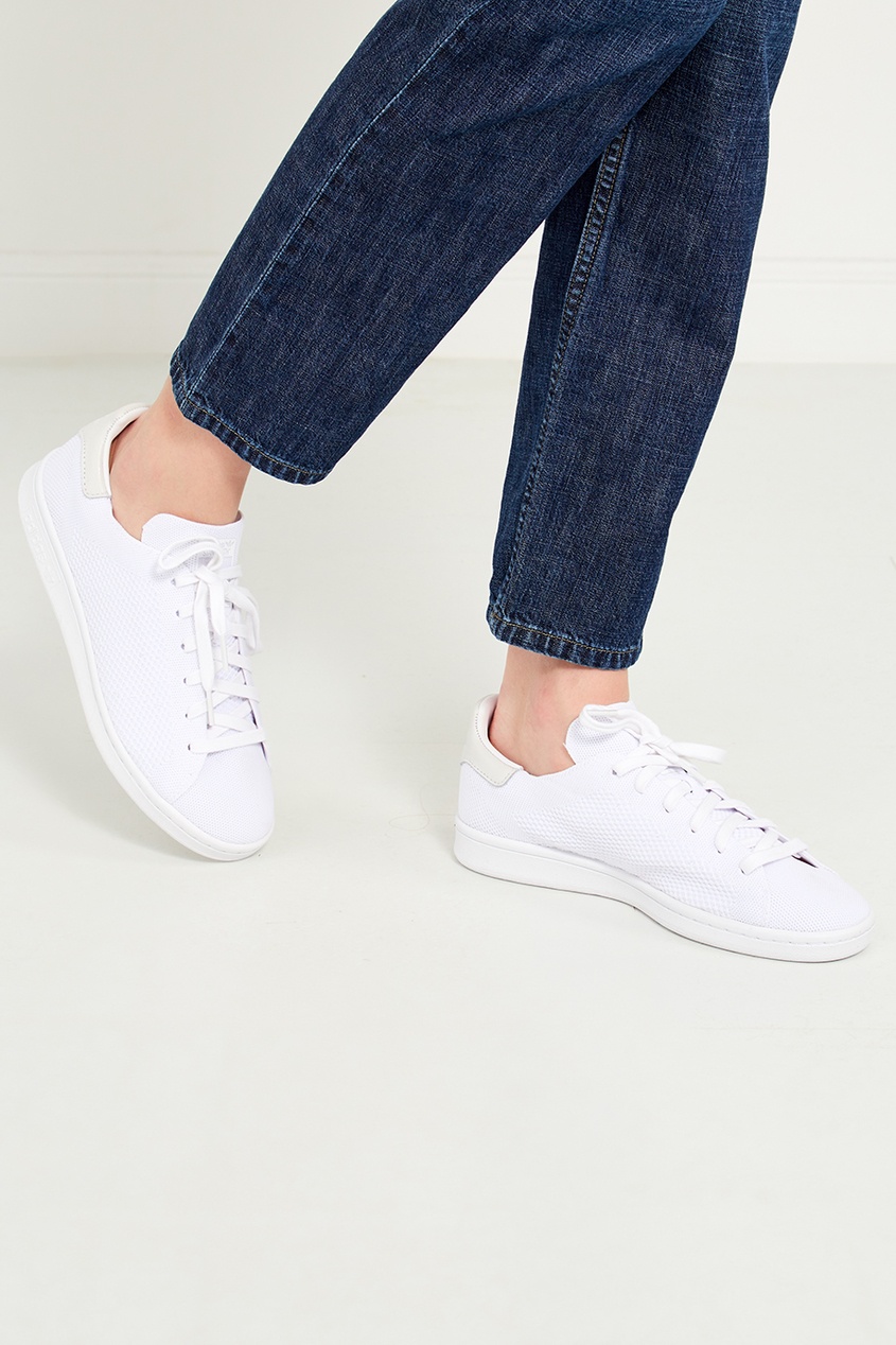 фото Белые кеды stan smith pk adidas