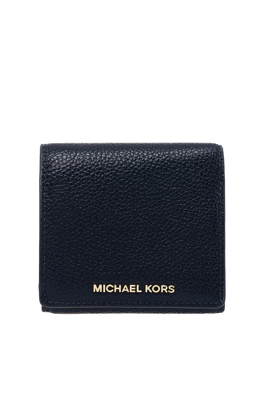 фото Синий кожаный кошелек money pieces michael michael kors