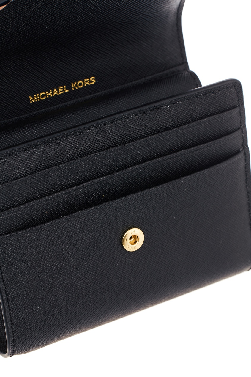 фото Кожаный кошелек с клапаном Money Pieces Michael michael kors