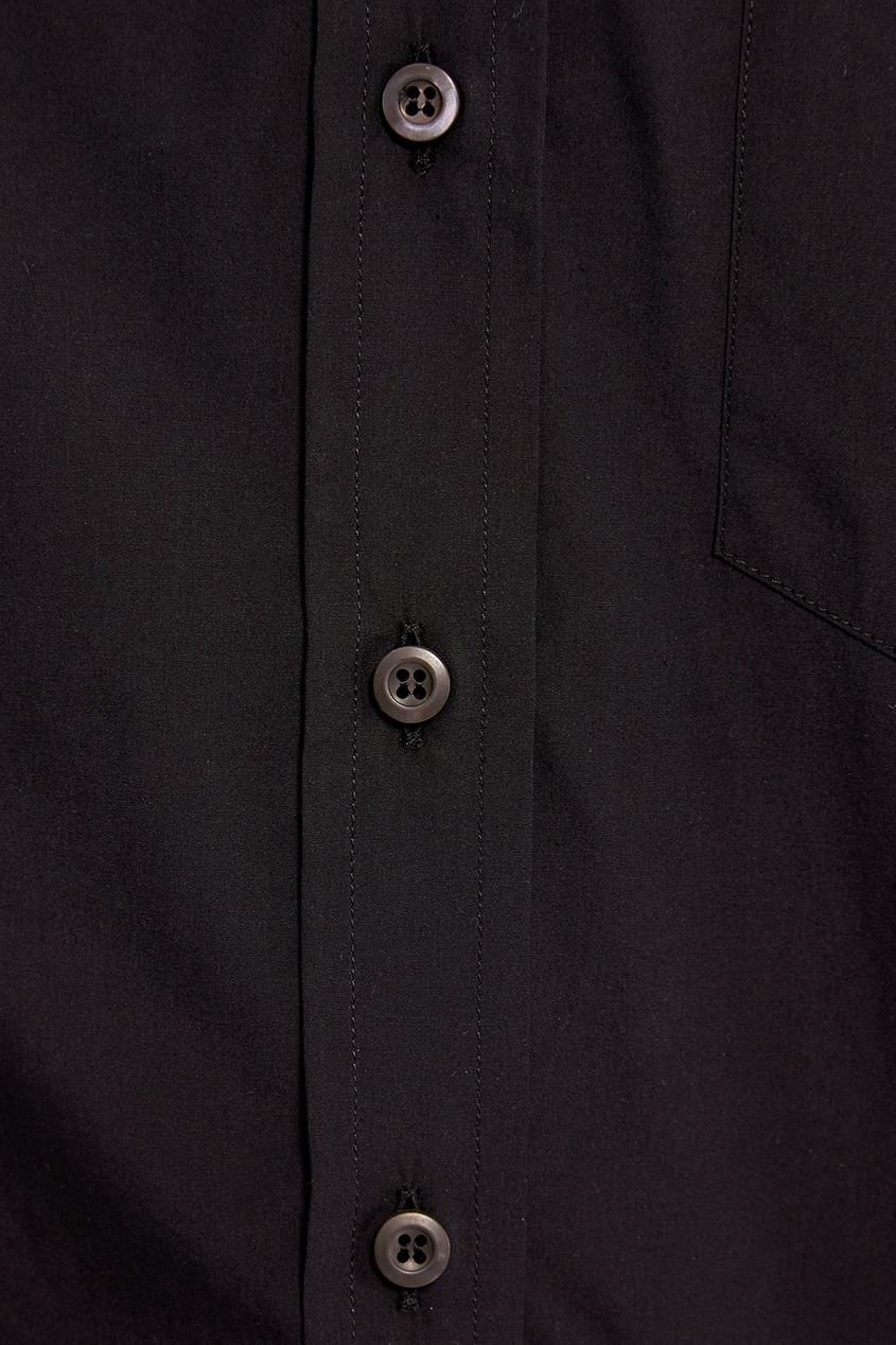 фото Черная рубашка с декоративным воротником Prada
