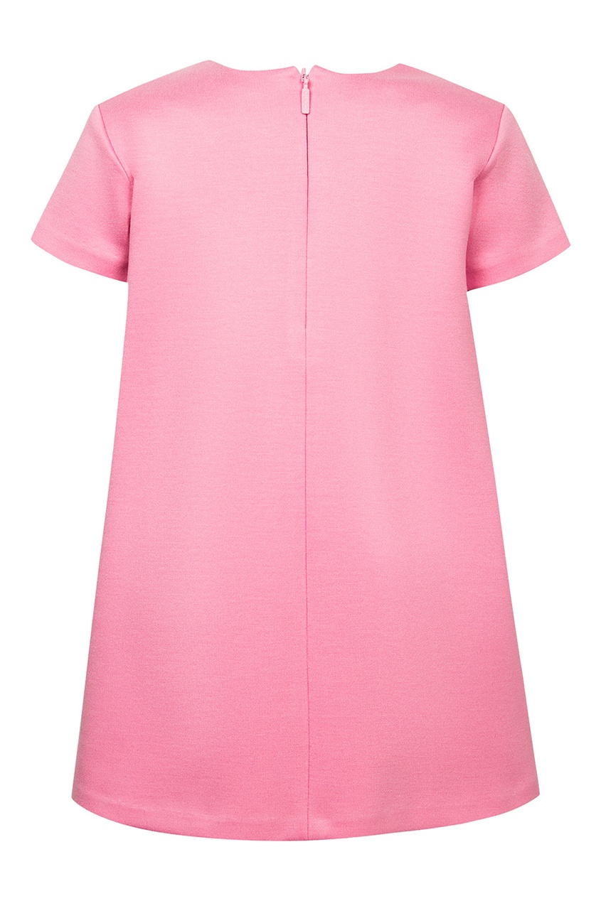 фото Розовое платье с объемной отделкой gucci