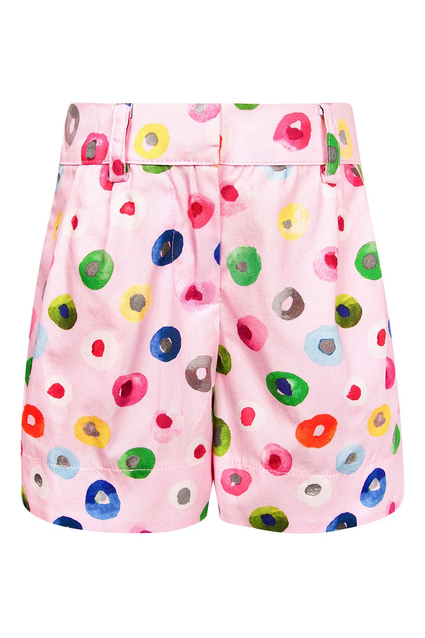 фото Комплект из футболки и шорт с разноцветным принтом Simonetta mini