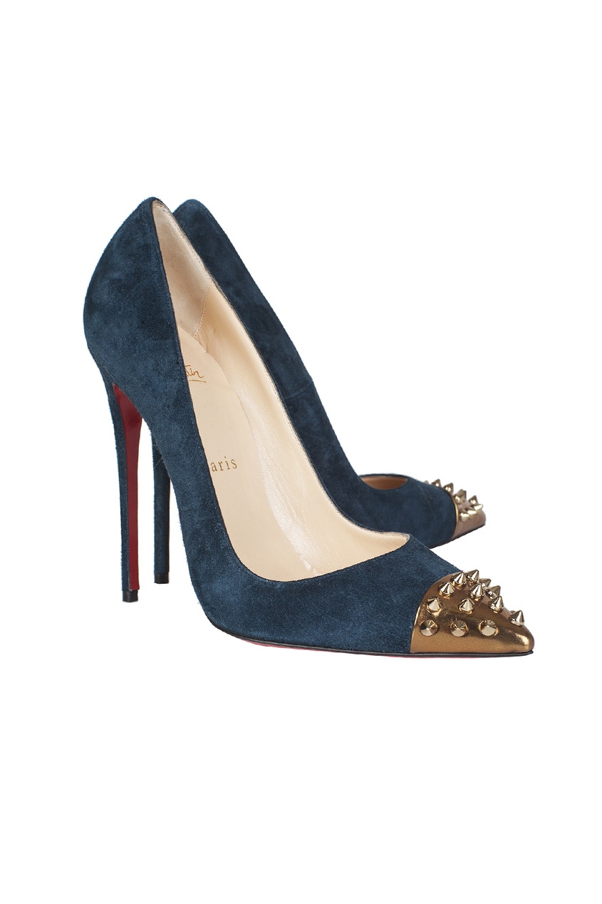 фото Туфли Geo Pump Flat Veau Velours/Specchio Toe Christian louboutin