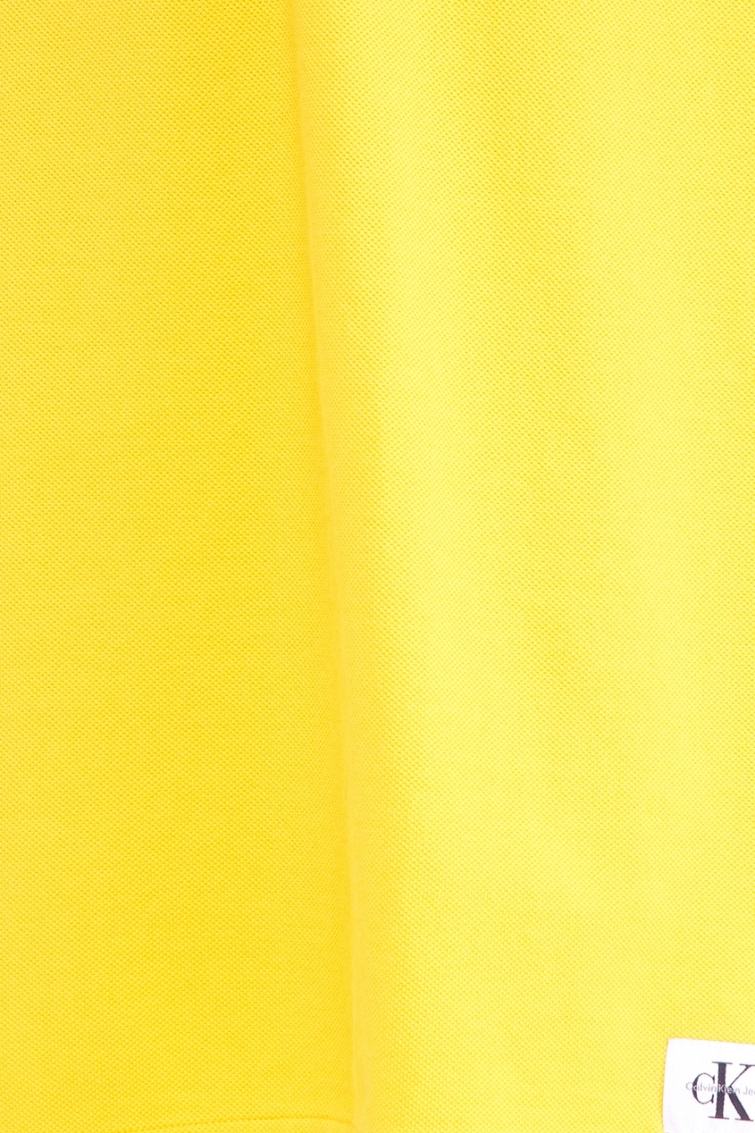 фото Желтое платье-поло из хлопка calvin klein