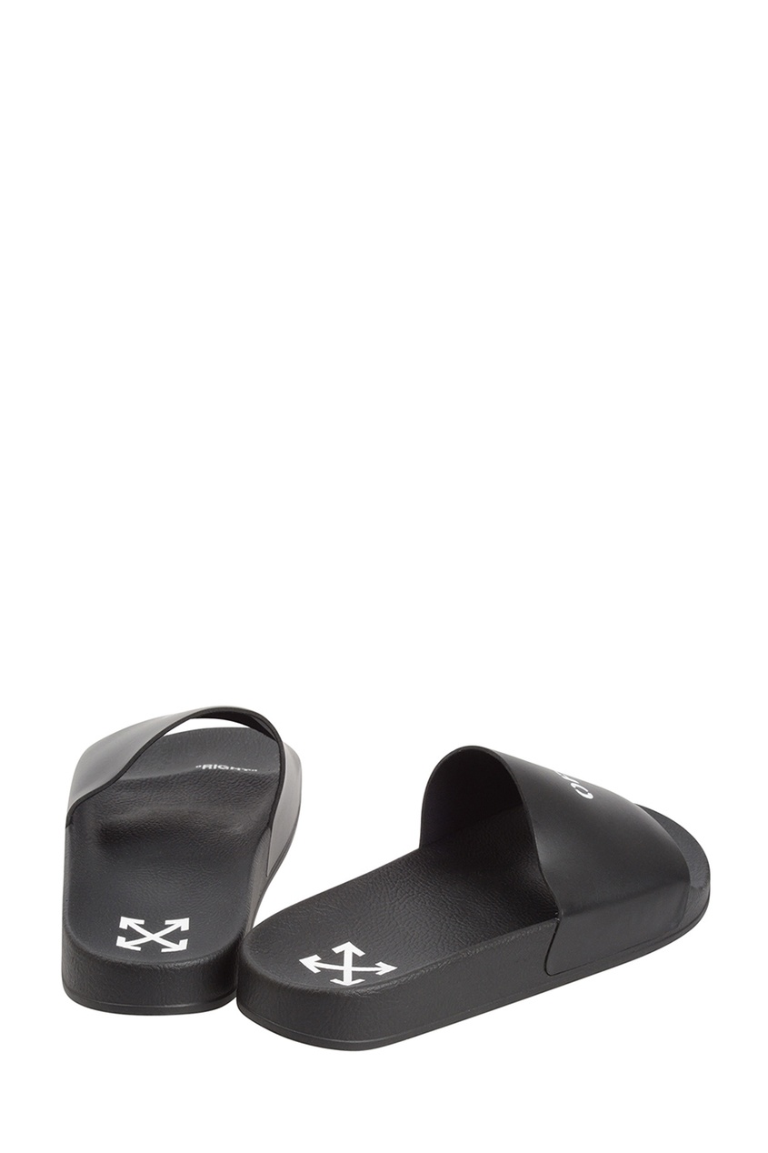 фото Черные сандалии с логотипом off-white