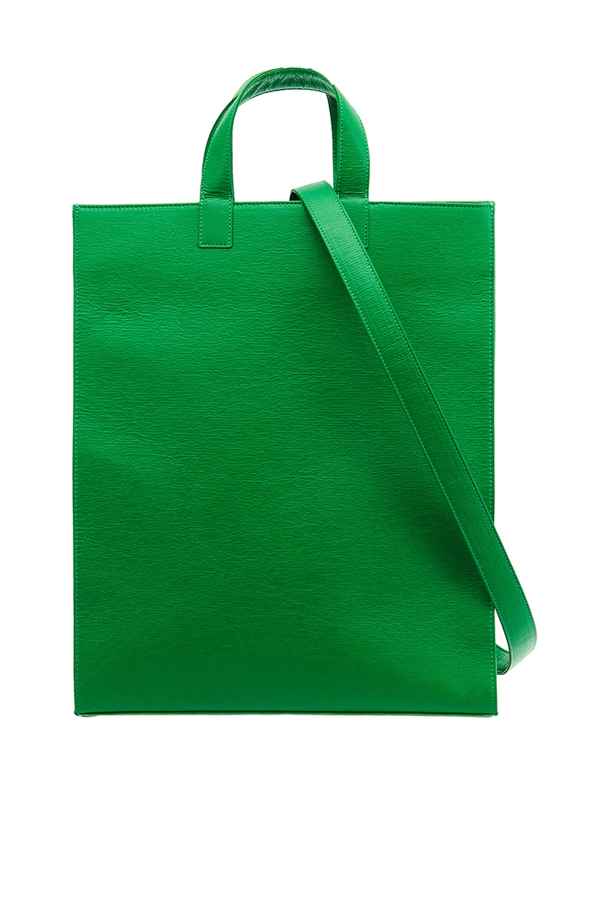 фото Зеленая сумка-тоут с монограммой Courreges