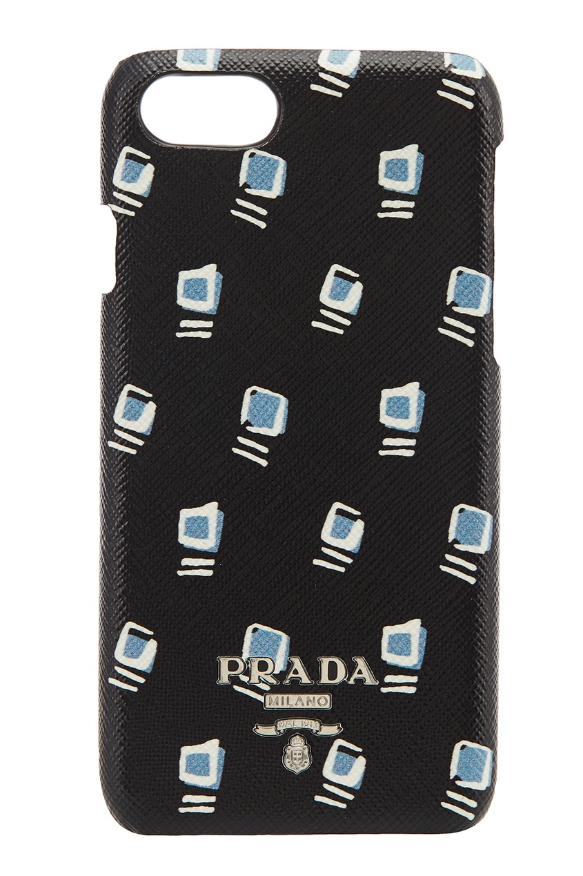 фото Черный чехол с принтом для iPhone 7/8 Prada