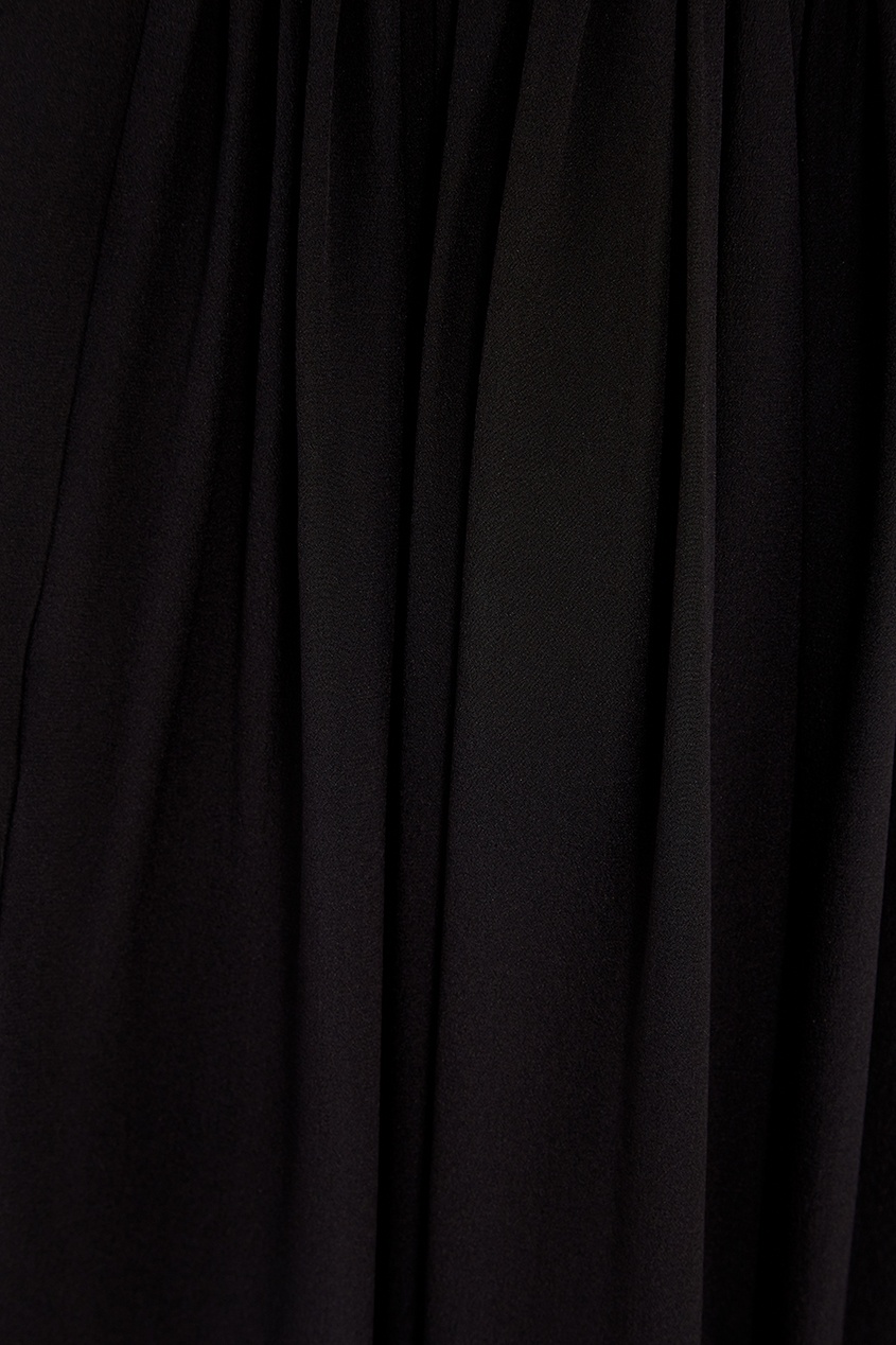 фото Шелковое платье-макси со складками prada