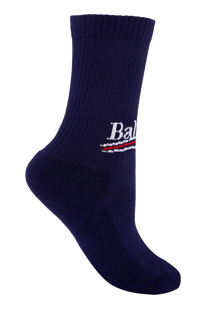 фото Синие носки из хлопка с логотипом balenciaga