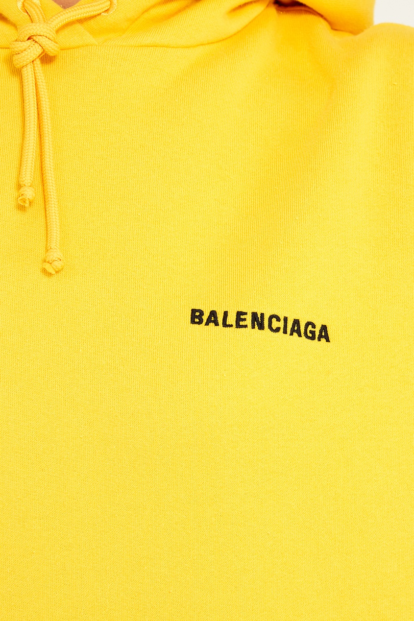 фото Желтое худи из хлопка Balenciaga
