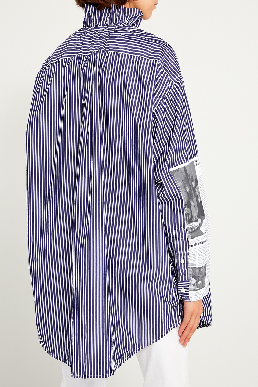 фото Хлопковая рубашка с нашивками Balenciaga