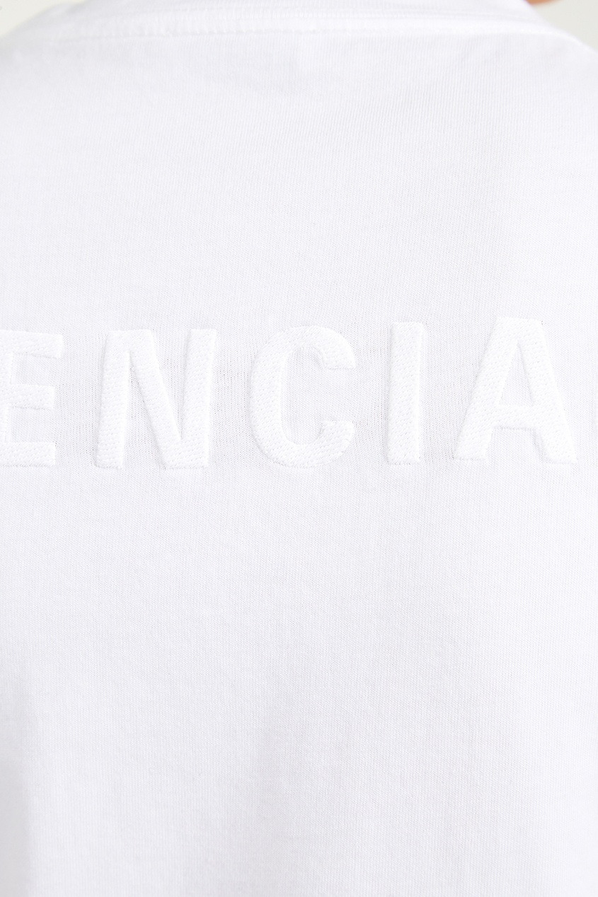 фото Белая футболка из хлопка balenciaga