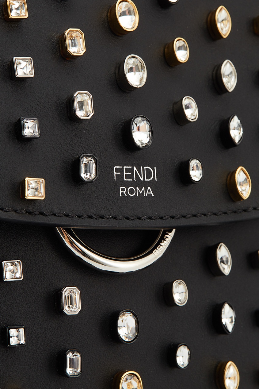 фото Мини-рюкзак с кристаллами fendi