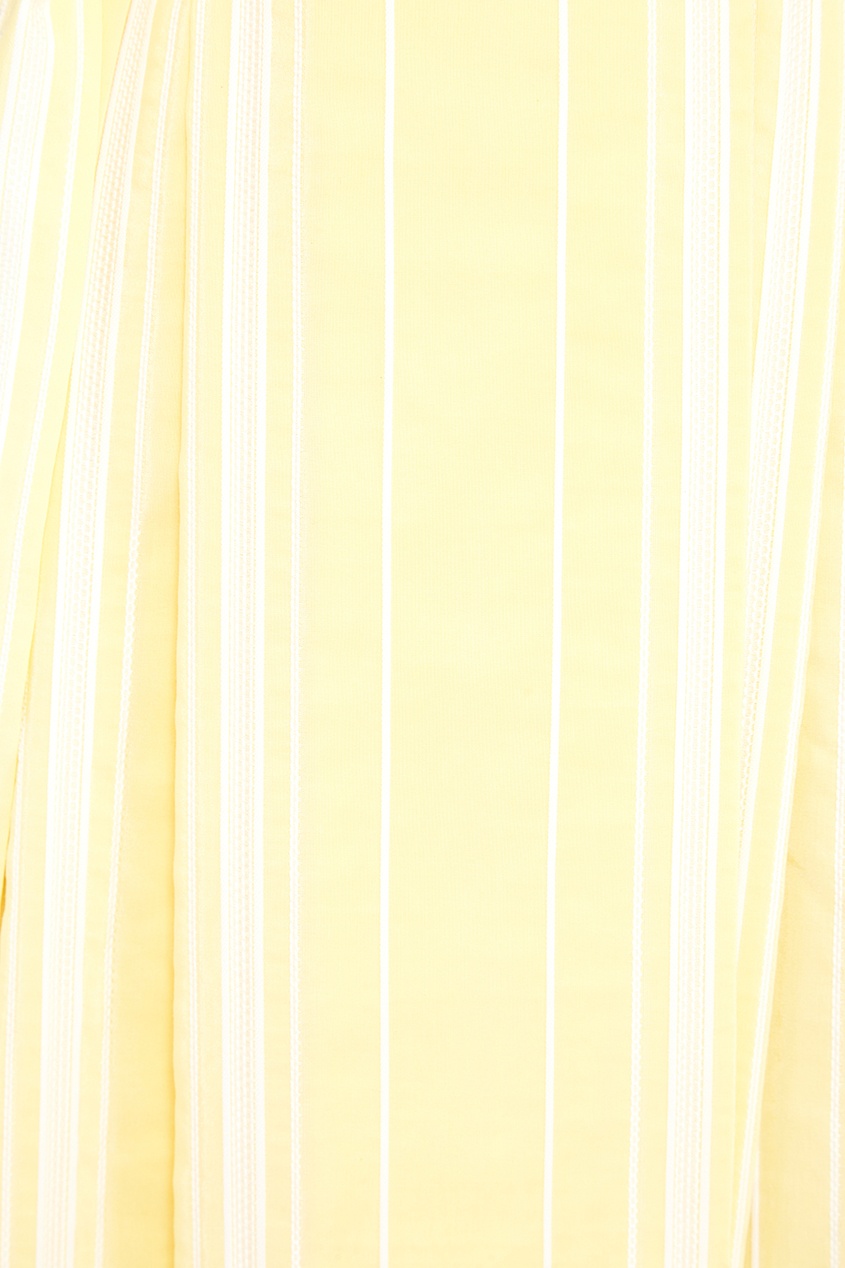 фото Желтое платье из поплина ulyana sergeenko