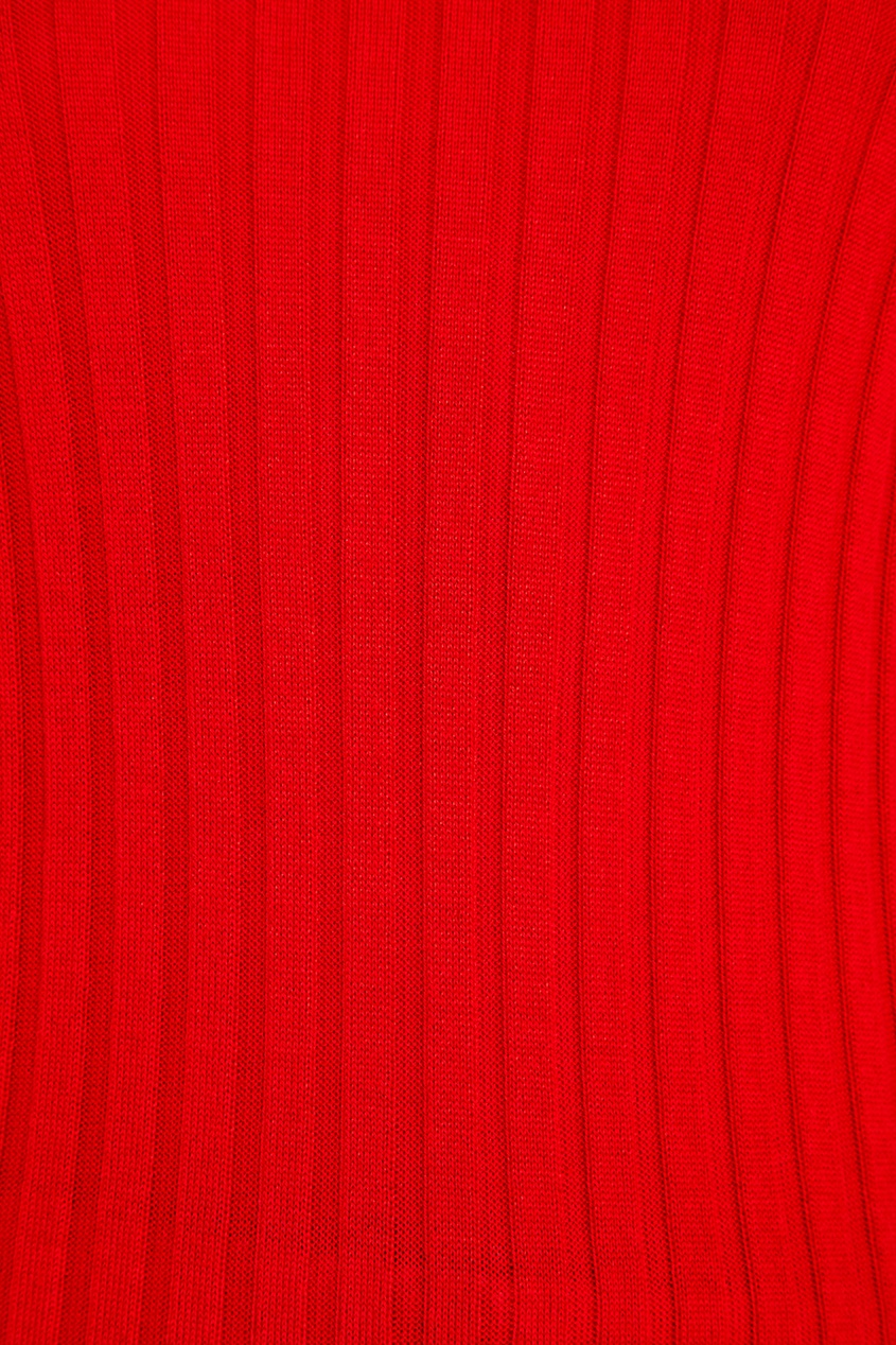 фото Красная водолазка из шерсти и шелка gucci