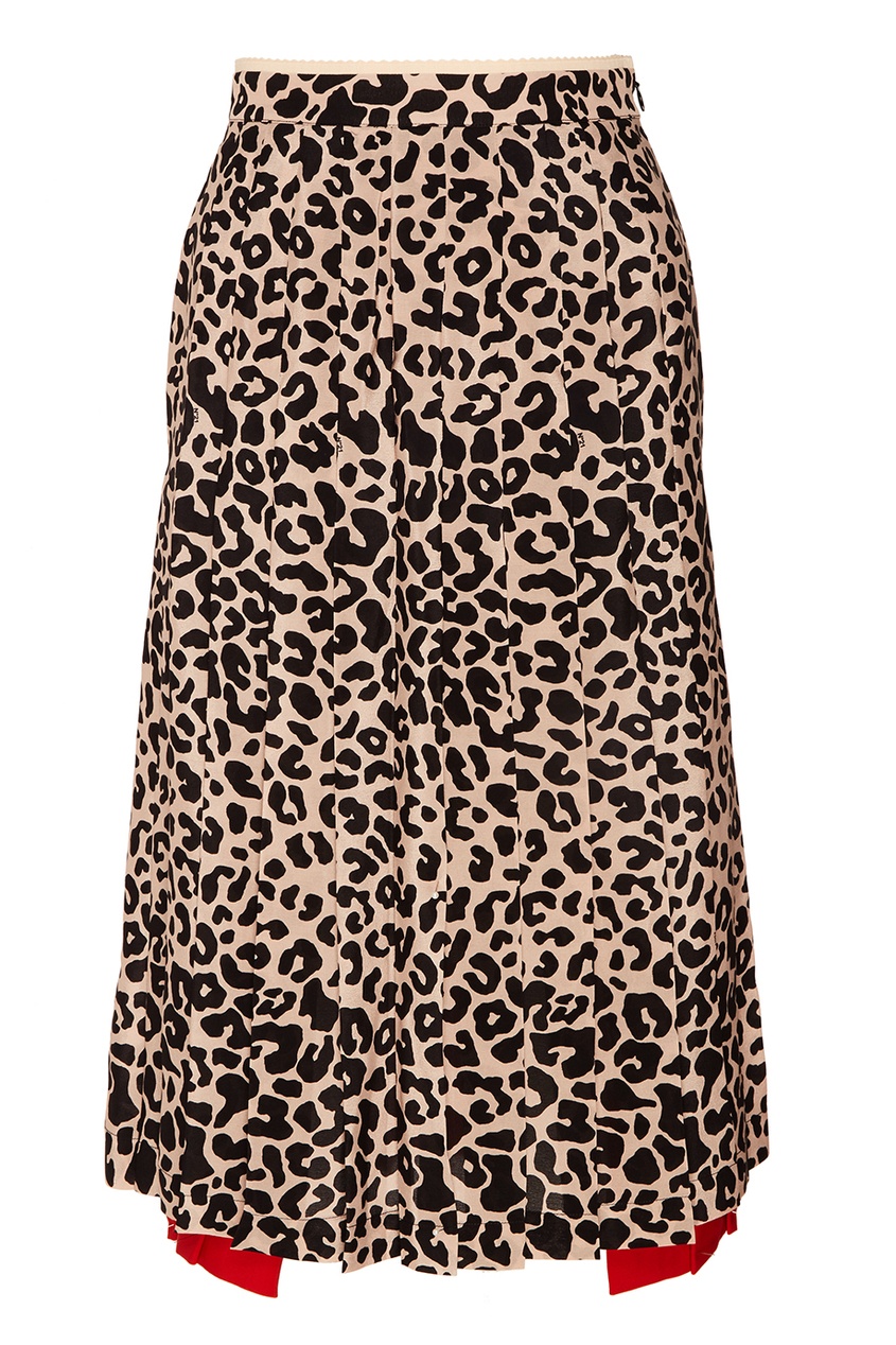 фото Шелковая юбка с леопардовым принтом no.21