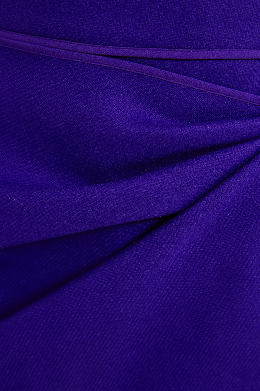 фото Фиолетовая юбка-мини с драпировкой no.21