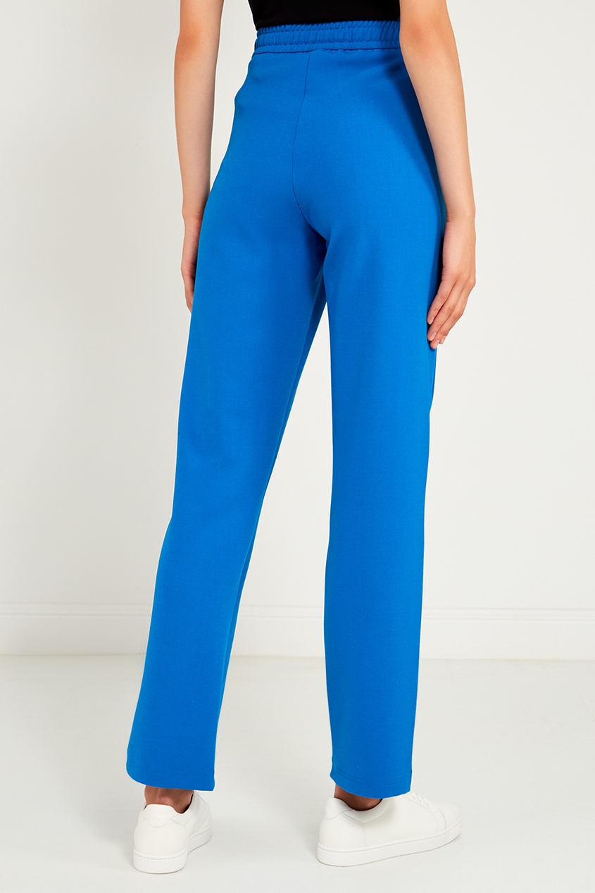 фото Трикотажные брюки синего цвета no.21