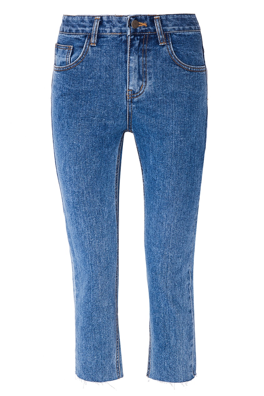 фото Синие джинсы с обрезанными краями d.o.t.127