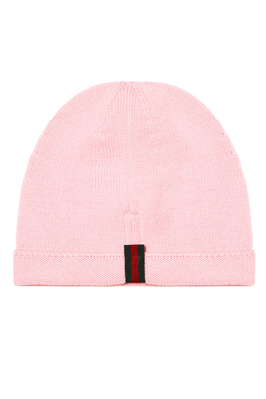 фото Розовая шапка с пайетками gucci