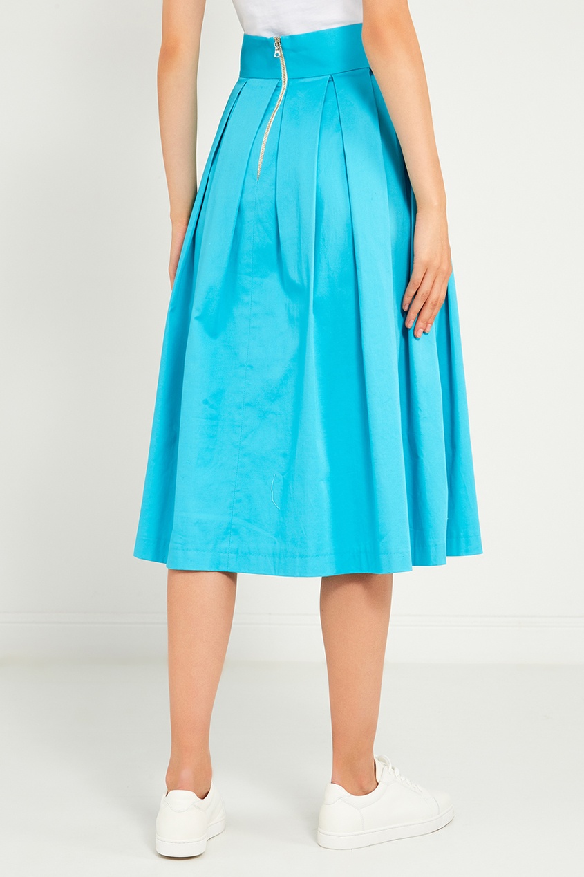 фото Бирюзовая юбка со складками laroom