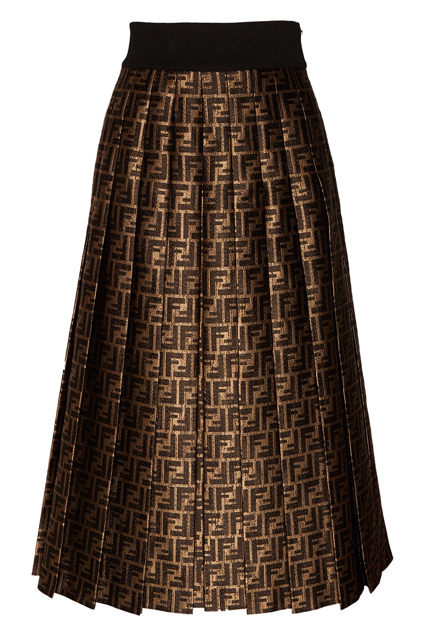 фото Расклешенная юбка с монограммами Fendi