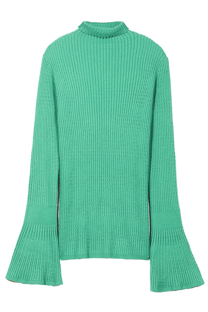 

Фактурный зеленый свитер