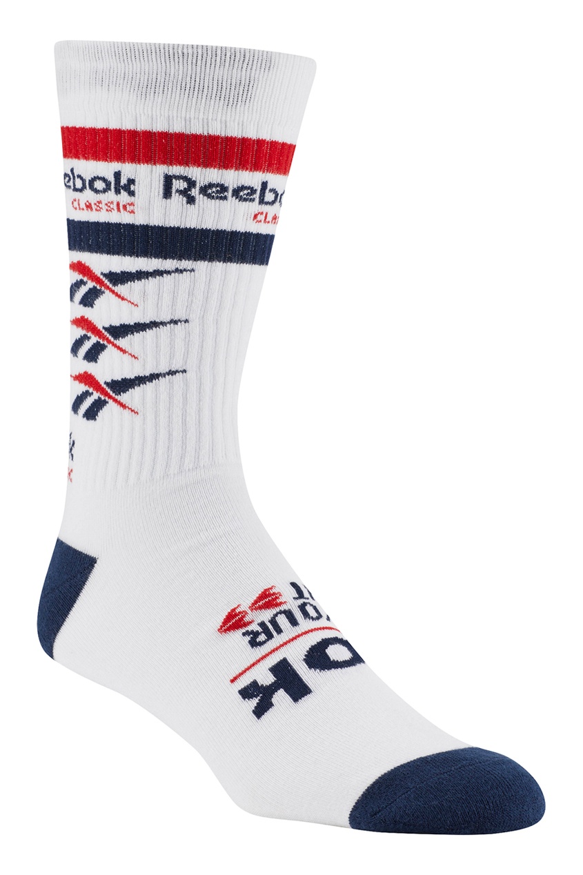 фото Белые носки с логотипом reebok