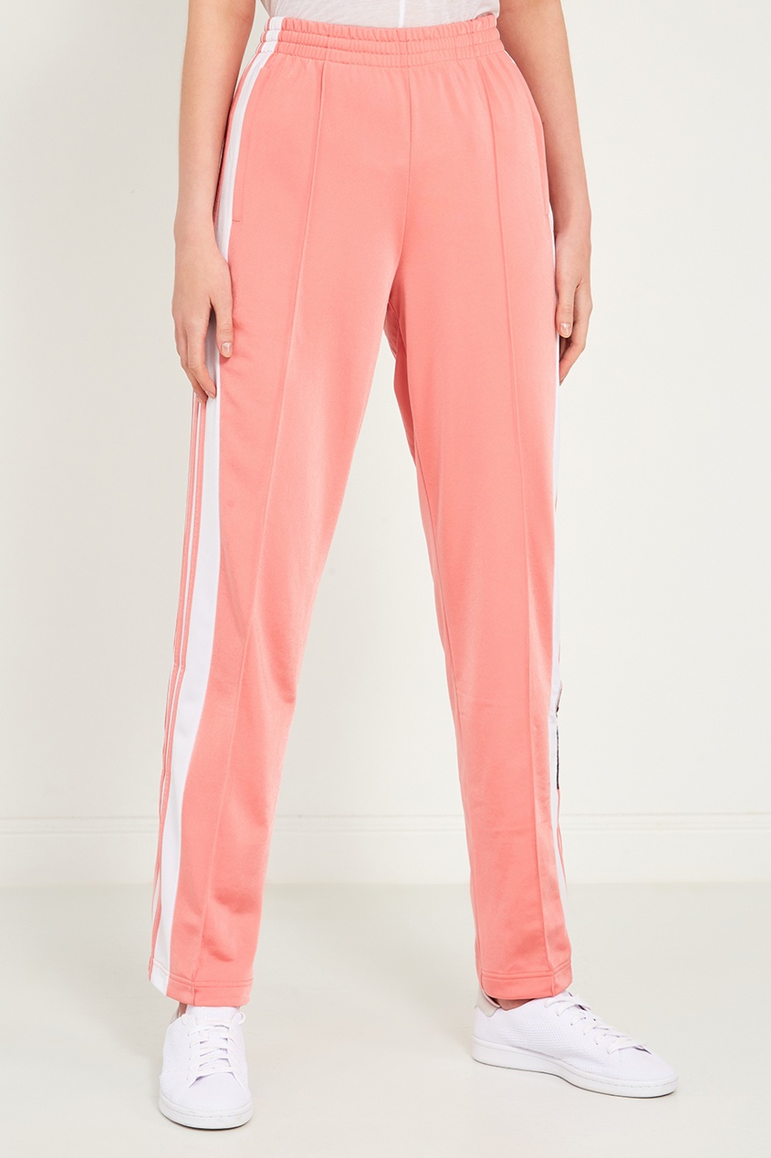 фото Розовые брюки с лампасами adidas