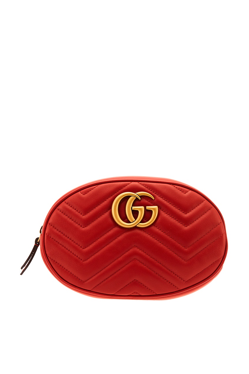 

Красная стеганая сумка GG Marmont, Красный, Красная стеганая сумка GG Marmont
