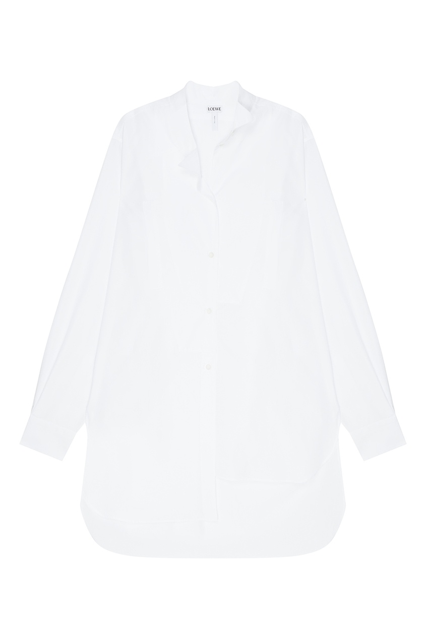Белая хлопковая блузка