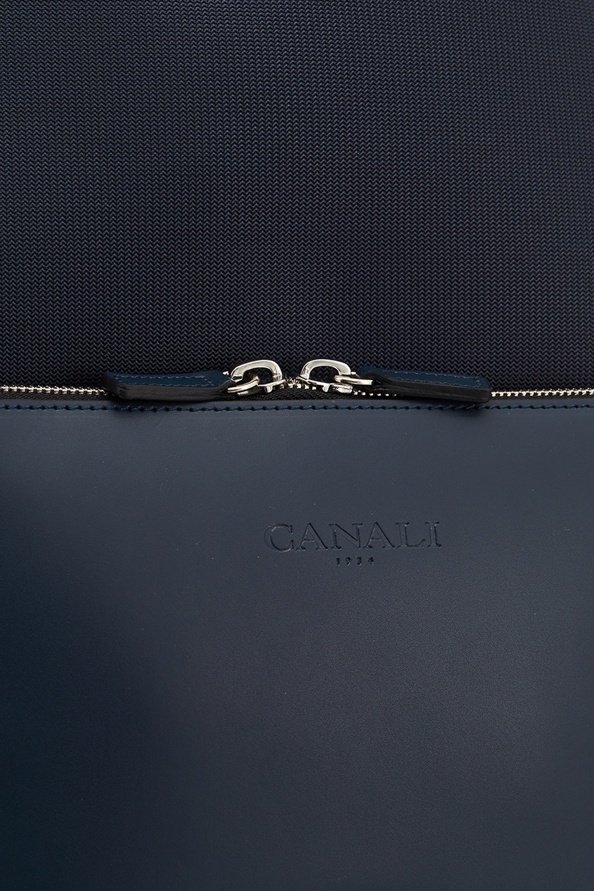 фото Комбинированный синий рюкзак Canali