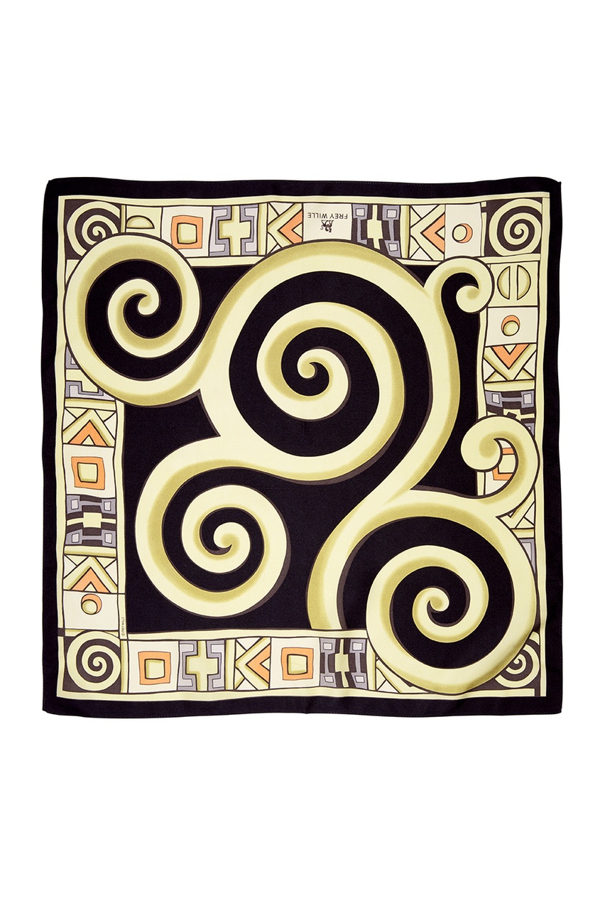 Шейный платок с абстрактным принтом