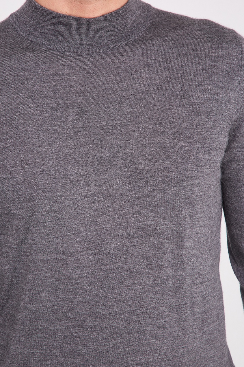 фото Серый свитер с кашемиром kiton