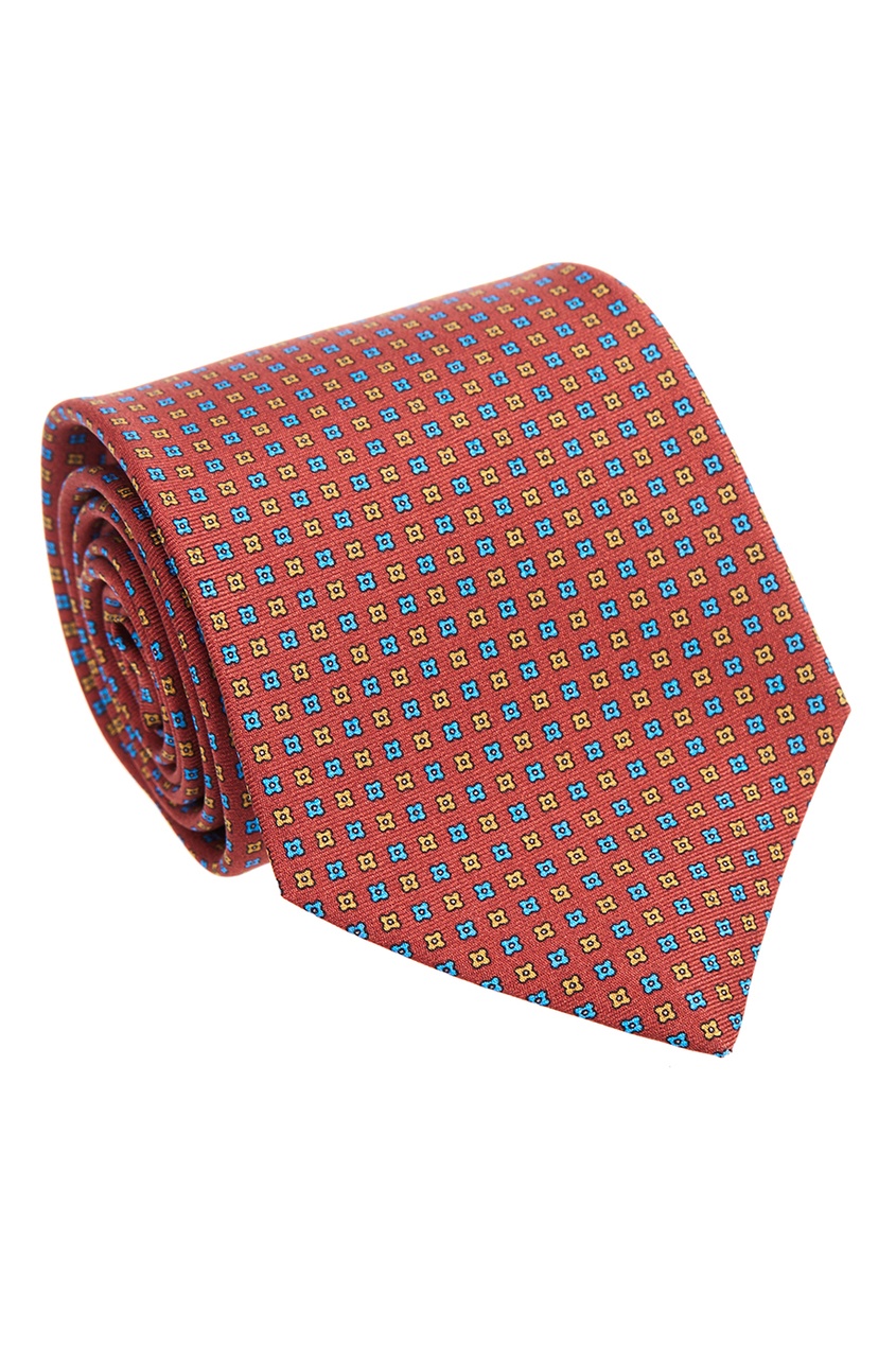 Шелковый галстук с мелким узором