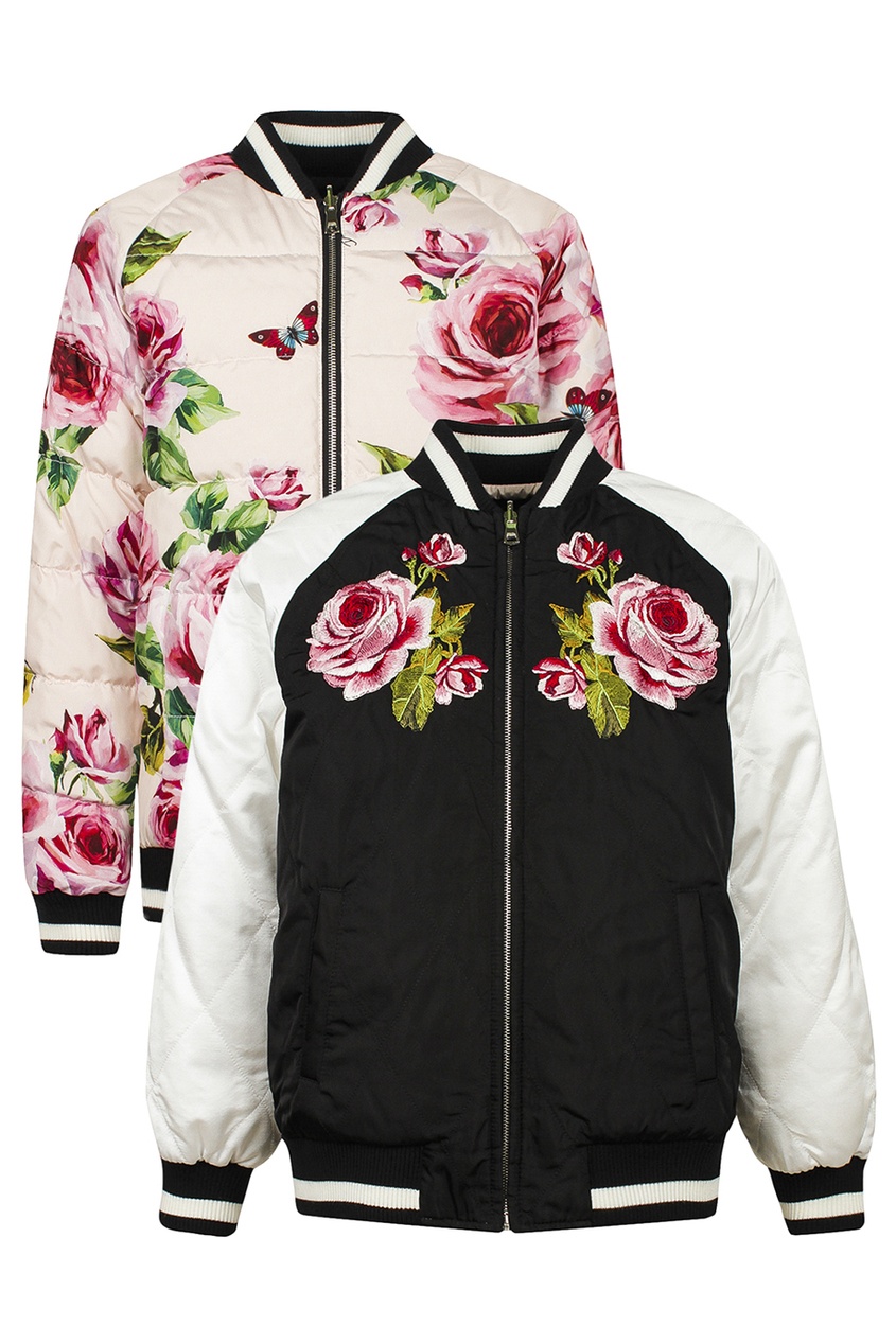 фото Двухсторонняя куртка с розами dolce&gabbana