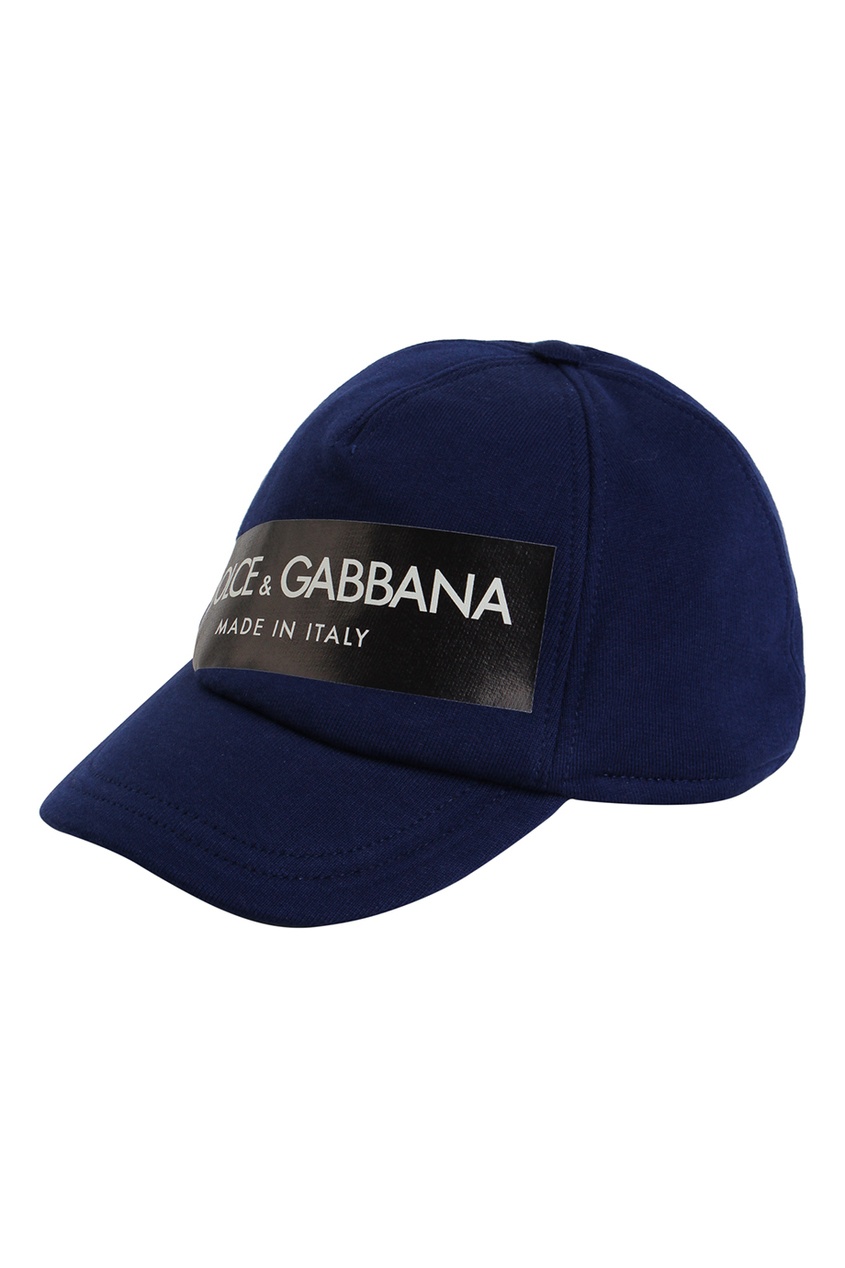 фото Темно-синяя бейсболка с логотипом dolce&gabbana