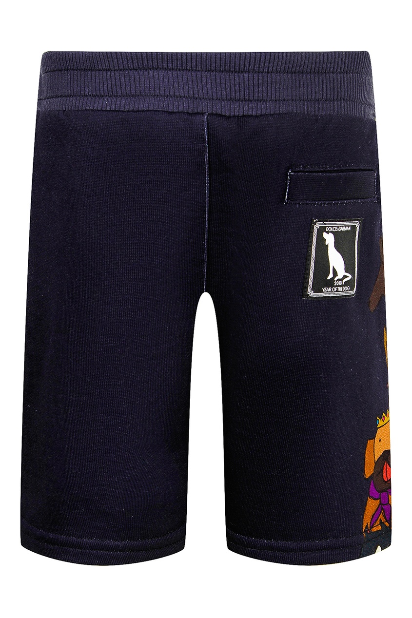 фото Трикотажные брюки с цветным принтом dolce&gabbana