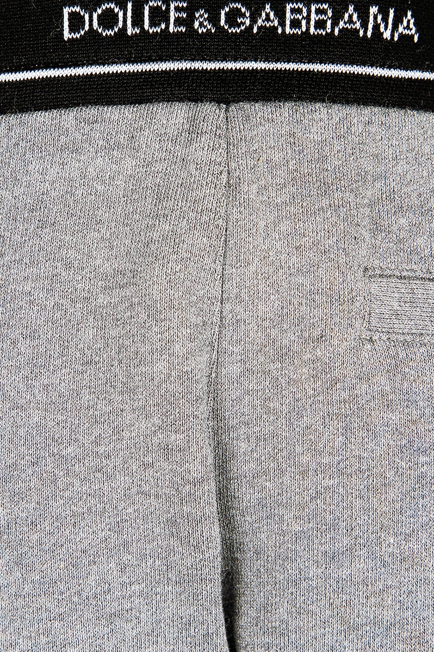 фото Трикотажные брюки с контрастным поясом dolce&gabbana