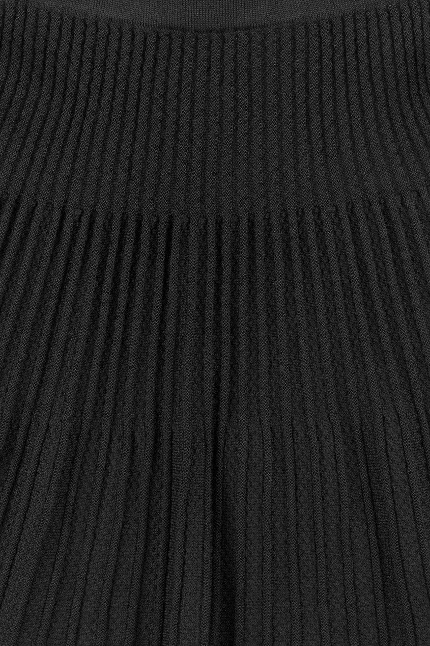 фото Черная трикотажная юбка Jacote