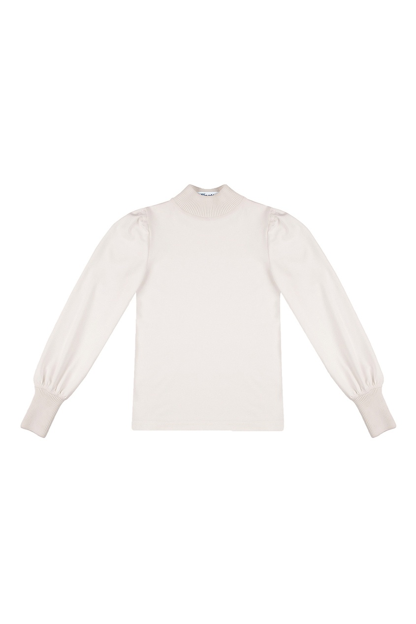 фото Белый свитер с широкими рукавами jacote