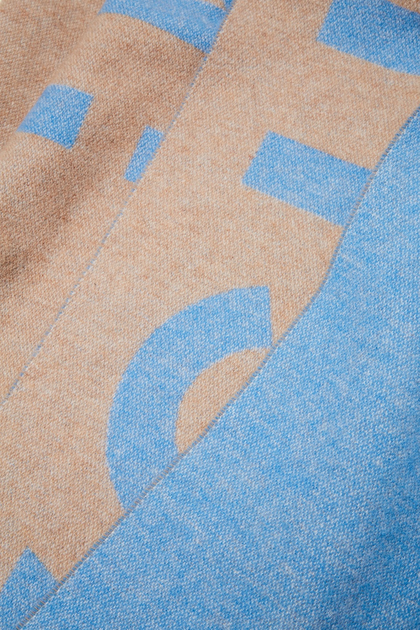 фото Голубой шарф с логотипом Acne studios
